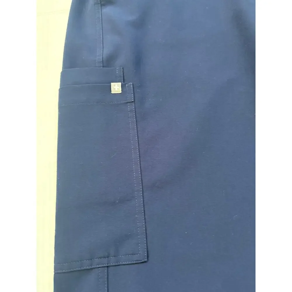 FIGS Men's AXIM Cargo Scrub Pants Blue Size XXL Straight Leg 32